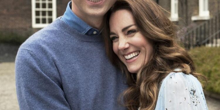 After being together for 10 years Prince William and Kate share some family photos