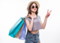 Girl with Shopping bag