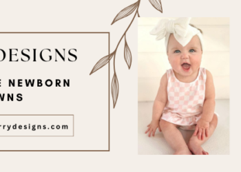 knotted newborn gown