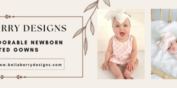 knotted newborn gown