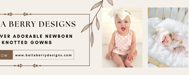 knotted newborn gown