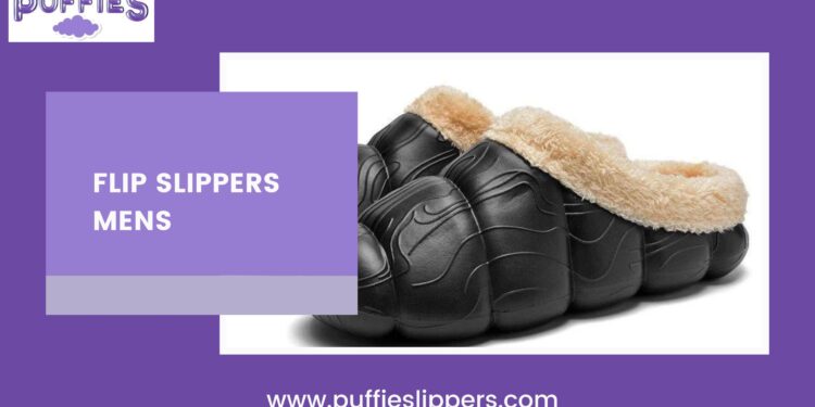 Step into Comfort and Style with Puffie Slippers’ Men’s Flip Slippers