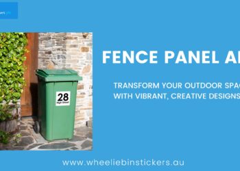 Transform Your Wheelie Bins with Fence Panel Art Stickers