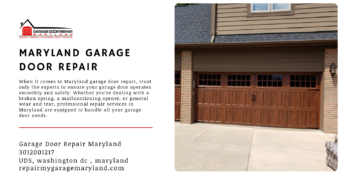 Fast and Reliable Maryland Garage Door Repair: Your Local Solution