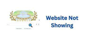 google not showing websites