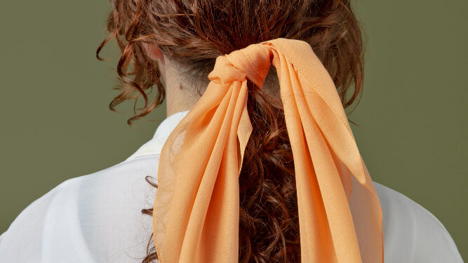 pure silk scrunchies for hair