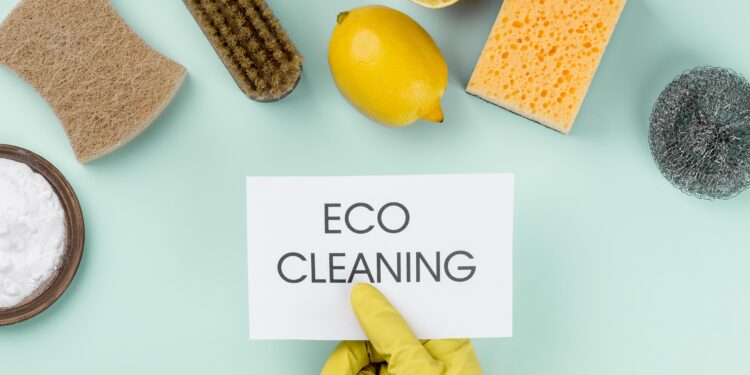 person wearing protection gloves top view